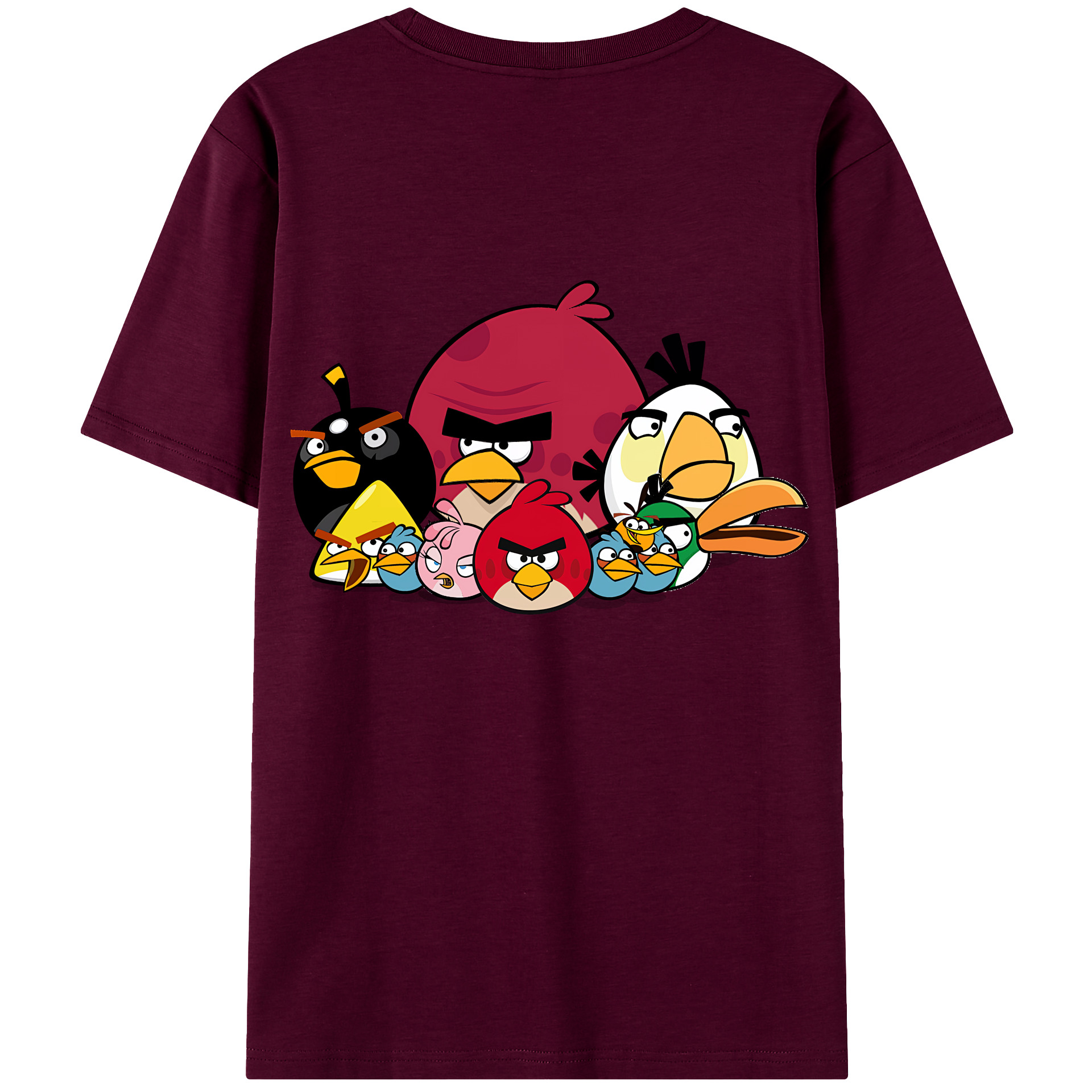（画像用） Angry Birds アングリーバード レディース半袖Tシャツ(バックプリント)